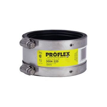 Fernco 3004-320 Coupling Proflex Shielded 3 x 2 Inch Cast Iron to Cast Iron/Plastic/Steel  | Blackhawk Supply