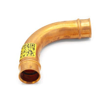 3031181800111 | Elbow 90 Degree Long-Radius 1-1/8 Inch Copper Press x Press | Refrigeration Press Fittings