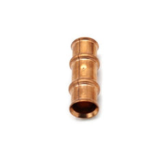 Refrigeration Press Fittings 3011121200111 Coupling with Stop 3/4 Inch Copper Press x Press 700 Pounds per Square Inch  | Blackhawk Supply