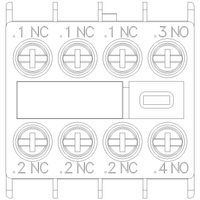 3RH29111HA13 | AUX. SWITCH 1NO+3NC FOR S00 SCREW | Siemens Electrical