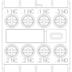 Siemens Electrical 3RH29111HA13 AUX. SWITCH 1NO+3NC FOR S00 SCREW  | Blackhawk Supply