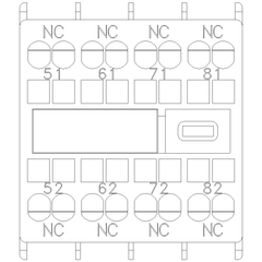Siemens Electrical 3RH29112XA040MA0 AUX. SWITCH 4NC FOR S00 W/N.O. AUX SPRNG  | Blackhawk Supply