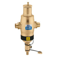 546197A | Air and Dirt Separator DiscalDirtMag 5461 with Magnet 1-1/4 Inch Brass Sweat 150 Pounds per Square Inch 32-250 Degrees Fahrenheit | Hydronic Caleffi