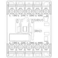 3RH21314AN60 | CONTACTOR RELAY 3NO+1NC AC 200V RING LUG | Siemens Electrical