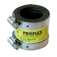 Fernco 3010-150 Coupling Proflex Shielded 1-1/2 Inch Copper to Tubular  | Blackhawk Supply