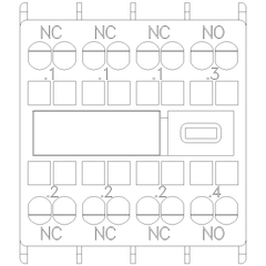 Siemens Electrical 3RH29112HA13 AUX. SWITCH 1NO+3NC FOR S00 SPRNG  | Blackhawk Supply