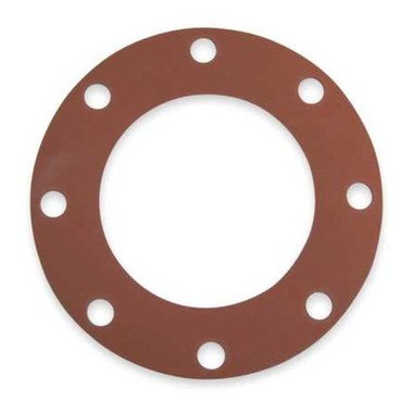 Gaskets 4FF18 Gasket Full Face 4 Inch 1/8 Inch Red Rubber Class 150 Flange  | Blackhawk Supply