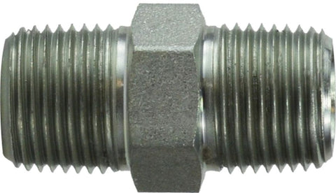 Midland Metal Mfg. 54044 1/4X1/4 HEX NIPPLE, Hydraulic, Steel Pipe Fittings, Hex Pipe Nipples  | Blackhawk Supply