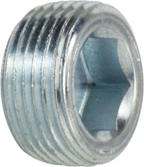 Midland Metal Mfg. 5406FLP4 1/4 FLSH HLW HX PLUG W/ 7/8 TAPE, Hydraulic, Steel Pipe Fittings, Flush Hollow Hex Plug with 7/8 Taper  | Blackhawk Supply