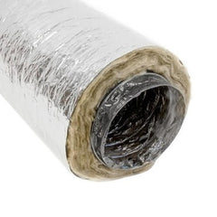 Hart & Cooley F218-4X25 Flexible Duct R8.0 Insulated Polyester 4"x25' Silver  | Blackhawk Supply