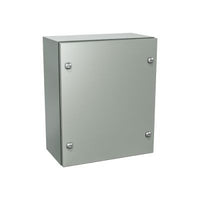 5412 ESQT363008TH | Type 4, 12 | Single door enclosure with cover secured by 1/4 turn locks | 36L x 30W x 8H (in) | EXM