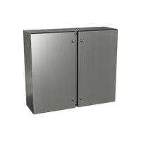 5412 ESSDD3042106 | Type 4X, 12 | Double door stainless steel enclosure, protection against corrosion | 30L x 42W x 10H (in) | EXM