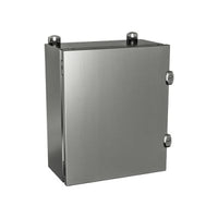 5412 ESSMCH161006 | Type 4X, 12 | Single door JIC stainless steel enclosure with external locks | 16L x 10W x 6H (in) | EXM