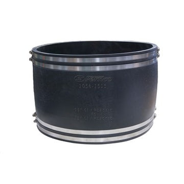 Fernco 1056-1515 Coupling Flexible 15 Inch Cast Iron/Plastic to Cast Iron/Plastic PVC 4.3 Pounds per Square Inch for All Types of In-House and Sewer Connection  | Blackhawk Supply