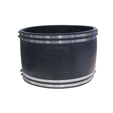 Fernco 1056-1515 Coupling Flexible 15 Inch Cast Iron/Plastic to Cast Iron/Plastic  | Blackhawk Supply