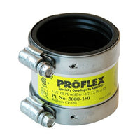 3000-150 | Coupling Proflex Shielded 1-1/2 Inch Cast Iron to Plastic/Steel/E x tra Heavy | Fernco