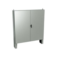 5500 DDS604810 | Type 12, 13 | Double door cabinet with floor mounting stands and padlockable 3 point lock mechanism - 60x48x10 | EXM