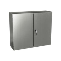 5500 ESSDD484812TH | Type 12, 13 | Double door stainless steel enclosure with 3 point latch system, protection against corrosion | 48L x 48W x 12H (in) | EXM