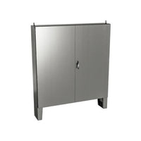 5500 SSDD604812 | Type 12, 13 | Stainless steel double door cabinet with floor mounting stands and padlockable 3 point lock mechanism | 60L x 48W x 12H (in) | EXM