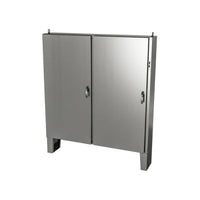 5500 UFDSS727324 | Type 12, 13 | Stainless steel freestanding cabinet for safety disconnect mounted on right flange with floor mounting stands | 72L x 73W x 24H (in) | EXM