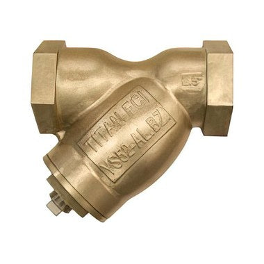 Titan Flow Controls YS52AB-1 Y Strainer 1 Inch Threaded Aluminum Bronze Lead Free Class 250 20 Mesh  | Blackhawk Supply