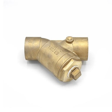 Titan Flow Controls YS56EB-2 Y Strainer 2 Inch Solder ECO Brass 315 Pounds per Square Inch Standard 20 Mesh 125  | Blackhawk Supply