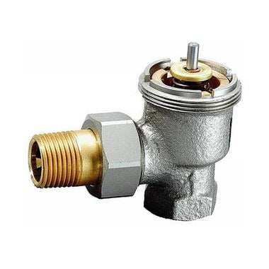 HONEYWELL HOME V110E1004/U Radiator Valve Angle Pattern Thermostatic 1/2 Inch Threaded Nickel Plated Bronze Flow Rate 4.6 Cv  | Blackhawk Supply