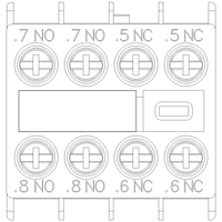 3RH29111FC22 | AUX. SWITCH 2NO+2NC S00 & S0 SCREW | Siemens Electrical