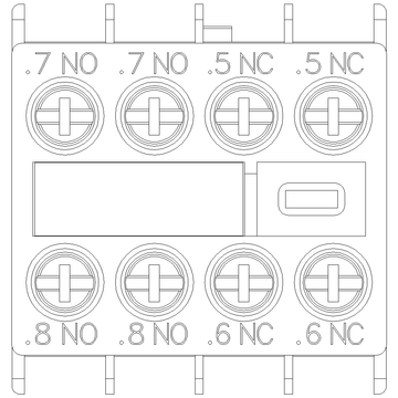 Siemens Electrical 3RH29111FC22 AUX. SWITCH 2NO+2NC S00 & S0 SCREW  | Blackhawk Supply