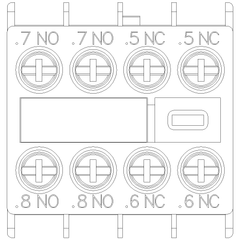 Siemens Electrical 3RH29111FC22 AUX. SWITCH 2NO+2NC S00 & S0 SCREW  | Blackhawk Supply