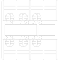 3RH29114HA21 | AUX. SWITCH 2NO+1NC S00 & S0 RING LUG | Siemens Electrical