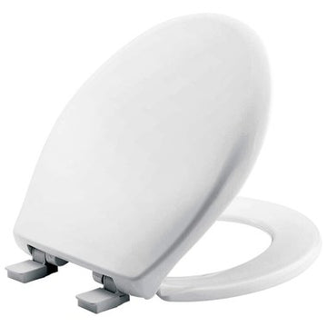 Church Seats 200E4000 Toilet Seat E3 Round Slow Close/Closed Front with Cover Plastic White  | Blackhawk Supply