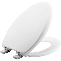 1200E4000 | Toilet Seat E3 Elongated Whisper Close/Closed Front with Cover Plastic White | Church Seats