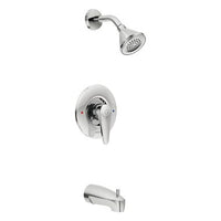 T9389EP15 | Tub and Shower Trim M-Dura Posi-Temp Eco-Performance 1 Lever Chrome ADA 1.5 Gallons per Minute | Moen