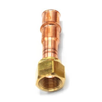 3291100000111 | Fitting Refrigeration Press x SAE Flare Adapter 5/8 Inch Copper for Flame-Free Refrigerant Fittings | Refrigeration Press Fittings