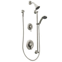 T8342CBN | Shower System Commercial Posi-Temp 2 Lever Classic Brushed Nickel ADA 2.5 Gallons per Minute | Moen