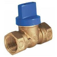 102-614 | Ball Valve Blue Top Forged Brass 3/4