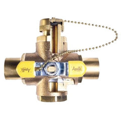Apollo Products PBSS34 78-668 Series 3/4" Purge and Drain Full Port Brass Ball Valve with Standard Lever  | Blackhawk Supply