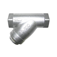 889-112 | Y Strainer 1-1/2 Inch Threaded Stainless Steel | Red White Valve