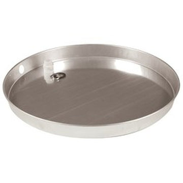Camco Elements 20800 Water Heater Pan with PVC Fitting 20 Inch Inside Diameter x 2-1/4 Inch Deep Aluminum  | Blackhawk Supply