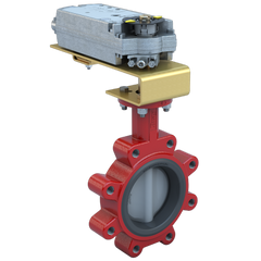 Bray 3LNE-04L2N/DCM24-310-A 4" Lugged Butterfly Valve Resilient | ANSI Class 125/150 | DI body | NDI Disc | CV 310 | Normally Open | Damper & Valve actuator | 24 Vac | 310 lb-in | modulating | Non-Spring Return | SW  | Blackhawk Supply