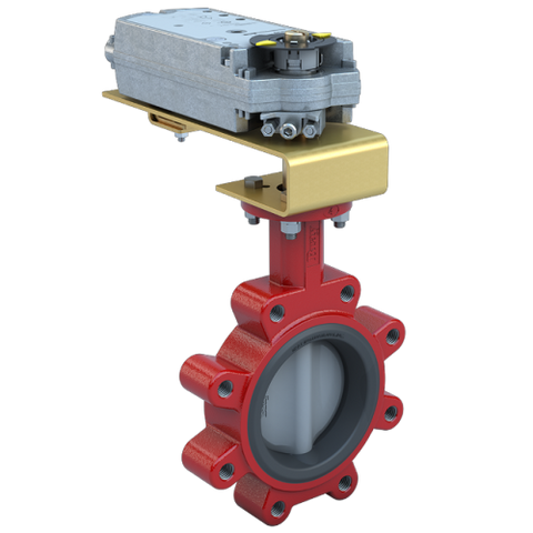 Bray 3LNE-04S2C/DCM24-310-A 4" Lugged Butterfly Valve Resilient | ANSI Class 125/150 | DI body | NDI Disc | CV 310 | Normally Closed | Damper & Valve actuator | 24 Vac | 310 lb-in | modulating | Non-Spring Return | SW  | Blackhawk Supply