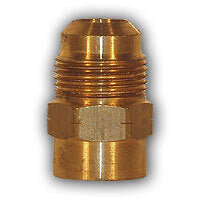 Midland Metal Mfg. 601-86 1/2FFL X 3/8MFL FLARE ADAPTER MAF/USA Mid-America Fittings Made in USA  | Blackhawk Supply