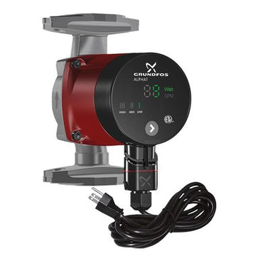 Grundfos Circulators 99287259 Circulator Pump Alpha1 Rotated ECM 115V Cast Iron Flanged 3 Speed 15-55FR  | Blackhawk Supply