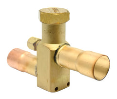 Rheem-Ruud 61-21368-16 Service Valve - 7/8 x 7/8 in. Connections, 5-1/8 in. length, Front Charge Port  | Blackhawk Supply