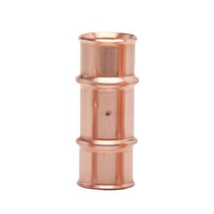 Refrigeration Press Fittings 3011222200111 Coupling with Stop 1-3/8 Inch Copper Press x Press 700 Pounds per Square Inch  | Blackhawk Supply