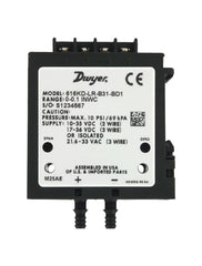 Dwyer 616KD-LR-A34-BD1 Low range differential pressure transmitter | 0.4" wc with 0.25% accuracy | barb process connection | and dual 4-20mA & 0-10V output.  | Blackhawk Supply