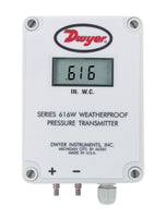 616WL-35-LCD | Differential pressure transmitter | range 250-0-250 Pa | NEMA 4X housing | with LCD display. | Dwyer