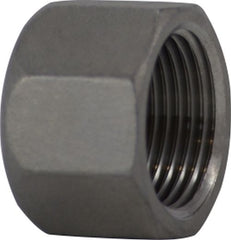 Midland Metal Mfg. 62077 3/8 304 STAINLESS STEEL HEX CAP, Nipples and Fittings, 304 And 316 150# Stainless Steel Fittings, Hex Cap 304 S.S.  | Blackhawk Supply