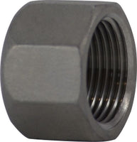 62079 | 3/4 304 STAINLESS STEEL HEX CAP, Nipples and Fittings, 304 And 316 150# Stainless Steel Fittings, Hex Cap 304 S.S. | Midland Metal Mfg.